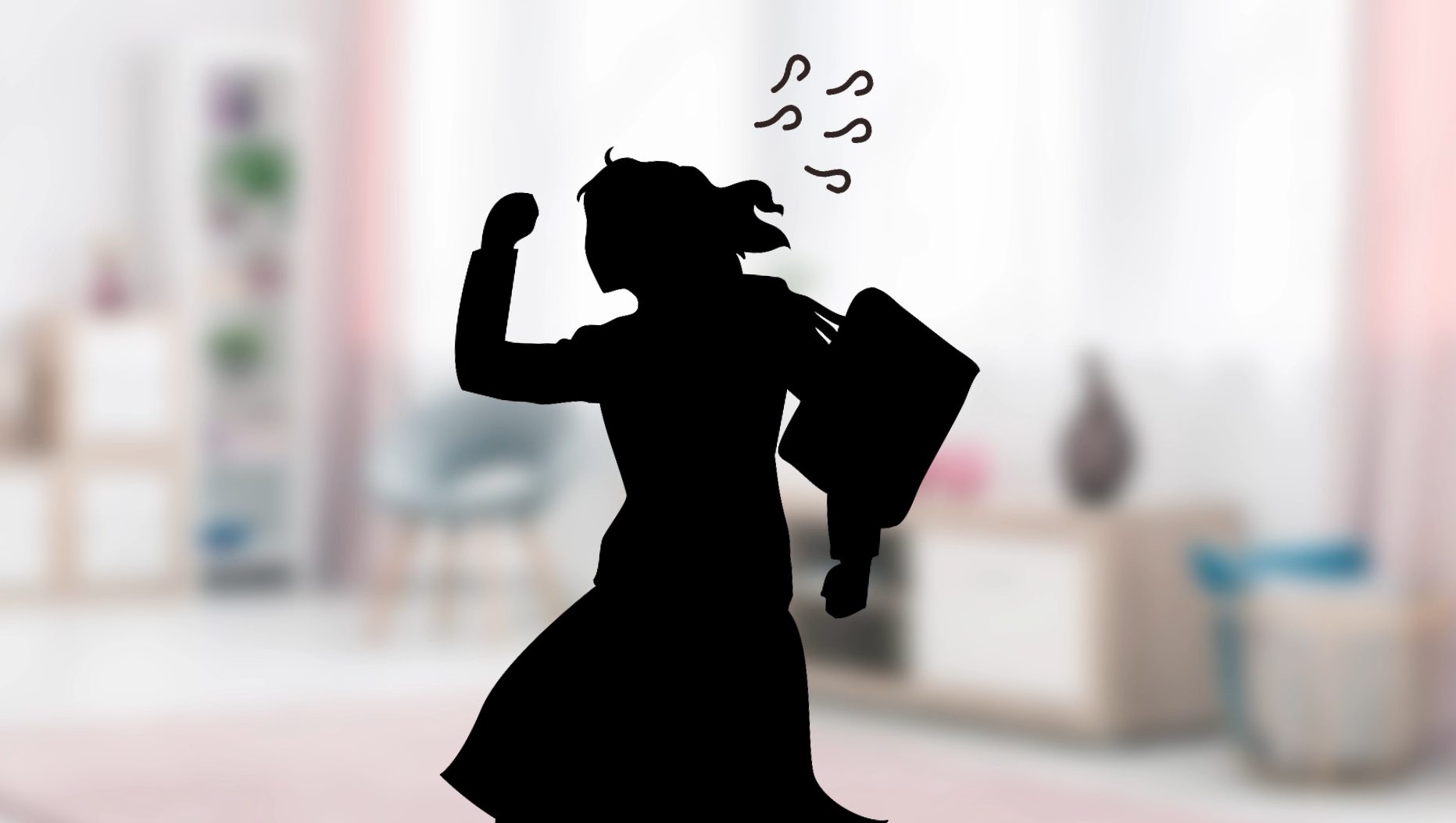 寝坊した明日香